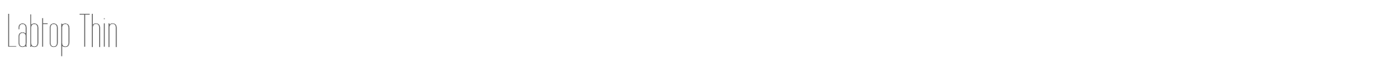 Labtop Labtop Thin.ttf font preview